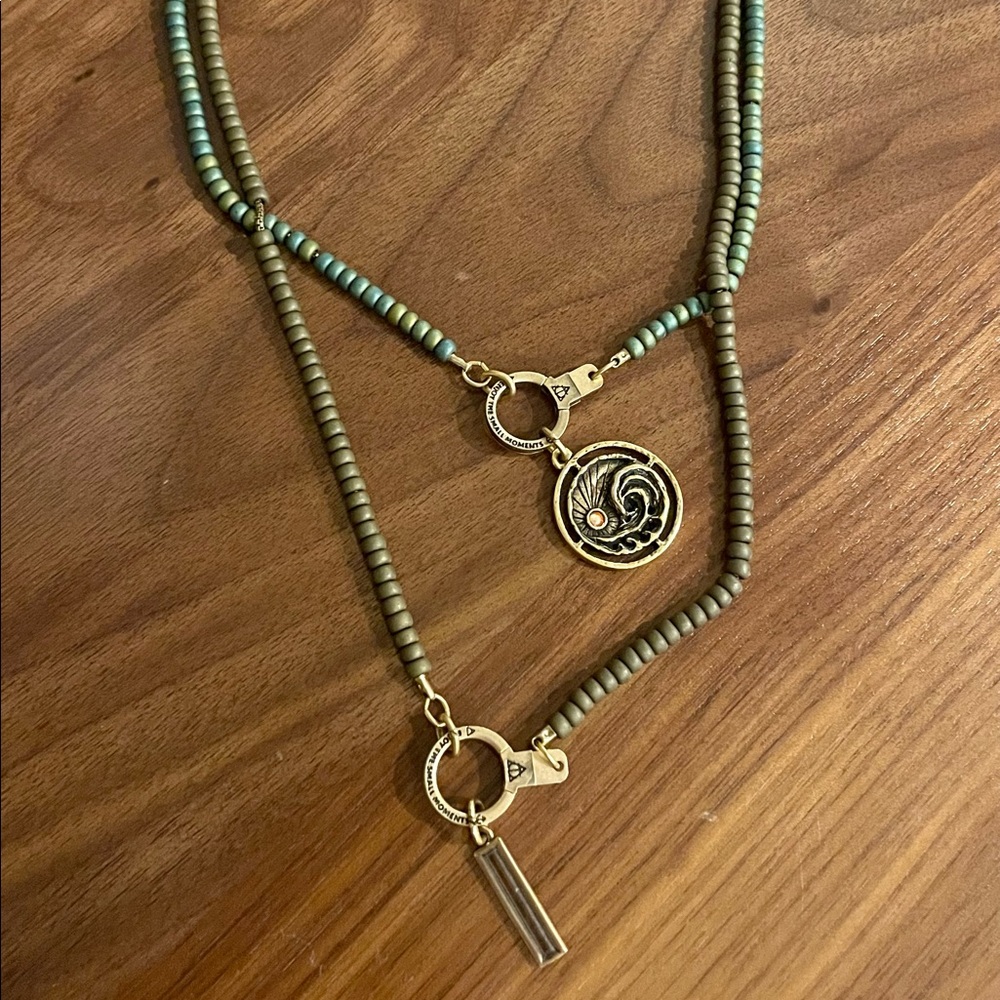 Air & Anchor Beaded Necklace